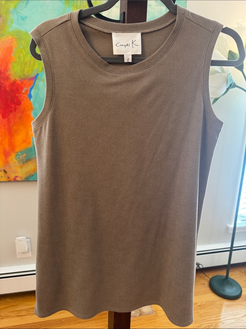 Women’s Brown Sleeveless Tank Top